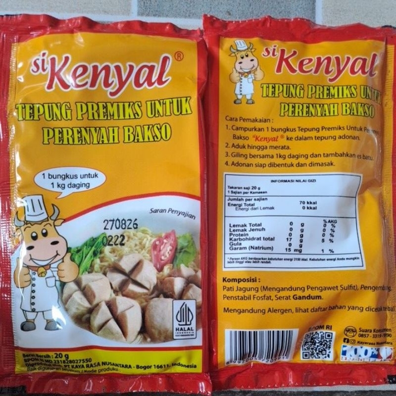 

tepung perenyah bakso sikenyal 20gr