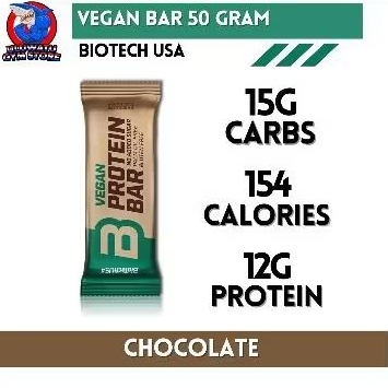 

BIOTECH USA VEGAN PROTEIN BAR 50g Gluten Free Lactose Free