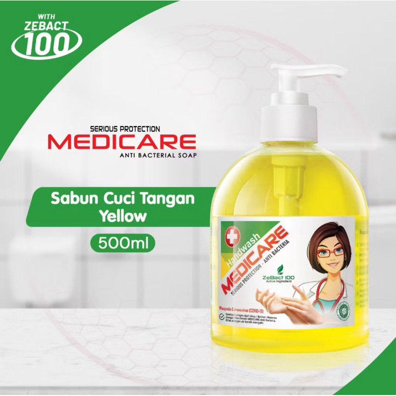 MEDICARE HANDWASH ANTIBAKTERI Botol 500ml/reffill 400ml