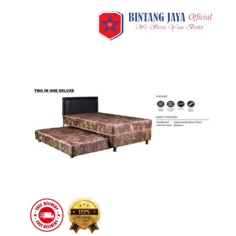 Spring bed Central Sorong 2 in 1 central deluxe Kasur Spring Bed Sorong 2in1