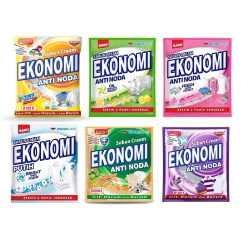 SABUN EKONOMI, SUNLIGHT,WINGS DAN SAYANG COLEK,CREAM ANTI NODA SEPAKET 5PCS.KIRIM RANDOM SESUAI STOK