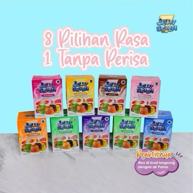 

Jelly Seven sudah plus Gula Harga ecer 1 pcs Rasa Buah 14gr