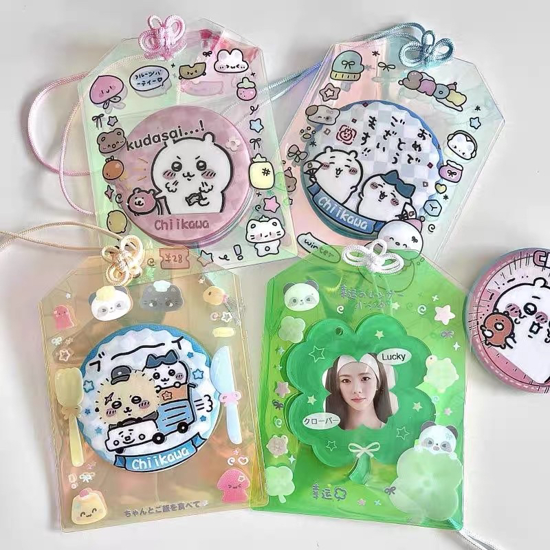 

Photocard Holder Cahol Hologram Laser Warna-Warni PVC Tahan Air Tempat Kartu/Foto/Boneka/Miniatur/Ornamen (include tali)