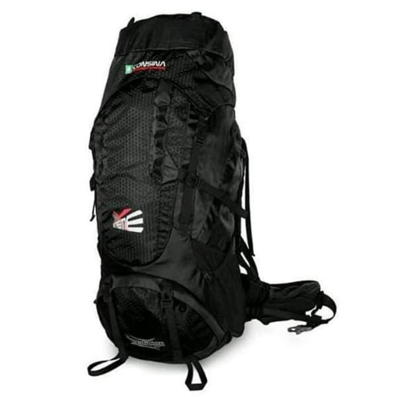 Tas Gunung Consina Expedition 75+5L Carrier Hitam + Rain Cover 80L