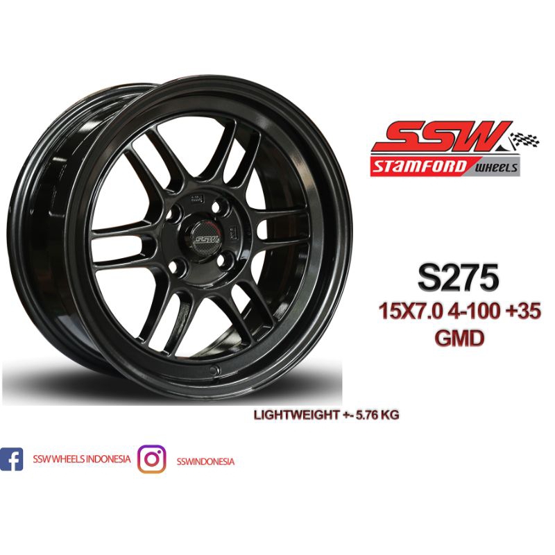 READY STOK VELG SSW ORIGINAL TAIWAN R15