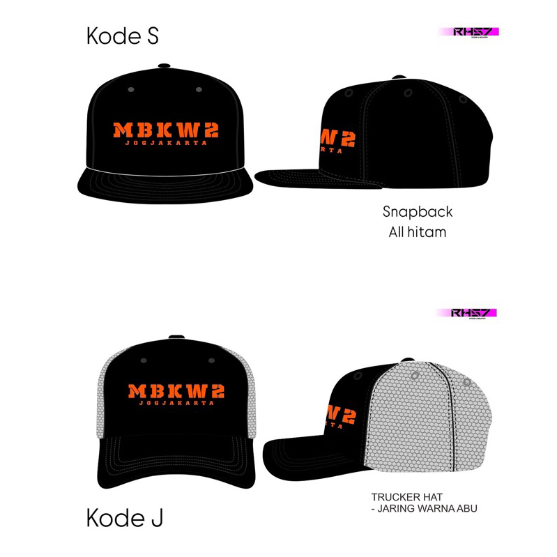 Merchandise Topi MBKW2 X RH57 New collections original by MBKW2 X RH57