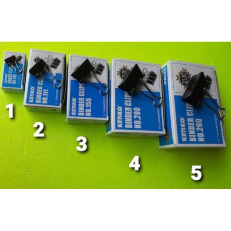 (1 pack kecil)Binder clip/clip/clip binder/penjepit kertas/binder clip kecil/binder clip sedang/bind