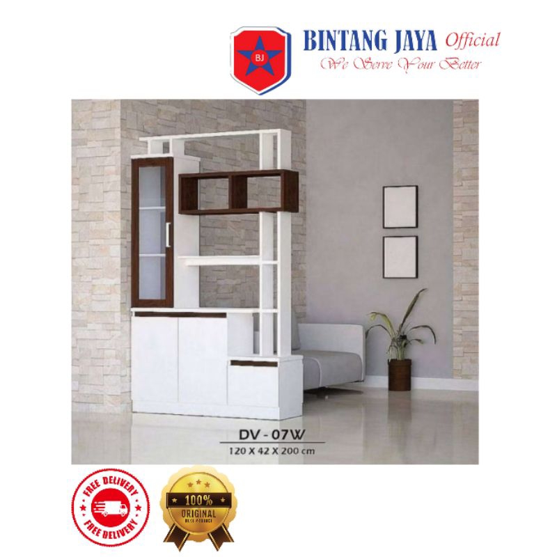 LEMARI SEKAT PAJANGAN / PENYEKAT RUANGAN 2 SISI