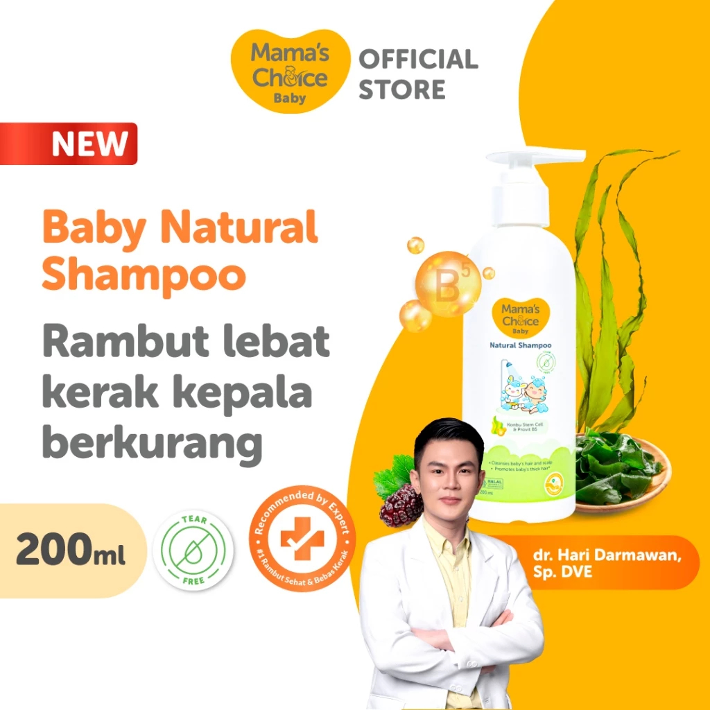 Sampo Bayi - Mama's Choice Baby Natural Shampoo (Hair Shampoo Penumbuh Rambut Bayi)