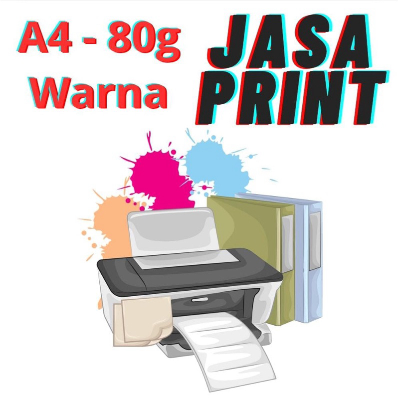 Jasa Print Online Kertas HVS 80gr (Warna)