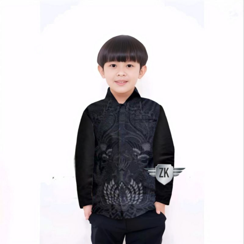 pakaian anak baju kemeja batik anak biar couple sama orang tua nya size M L XL XXL grosir ecer siap 