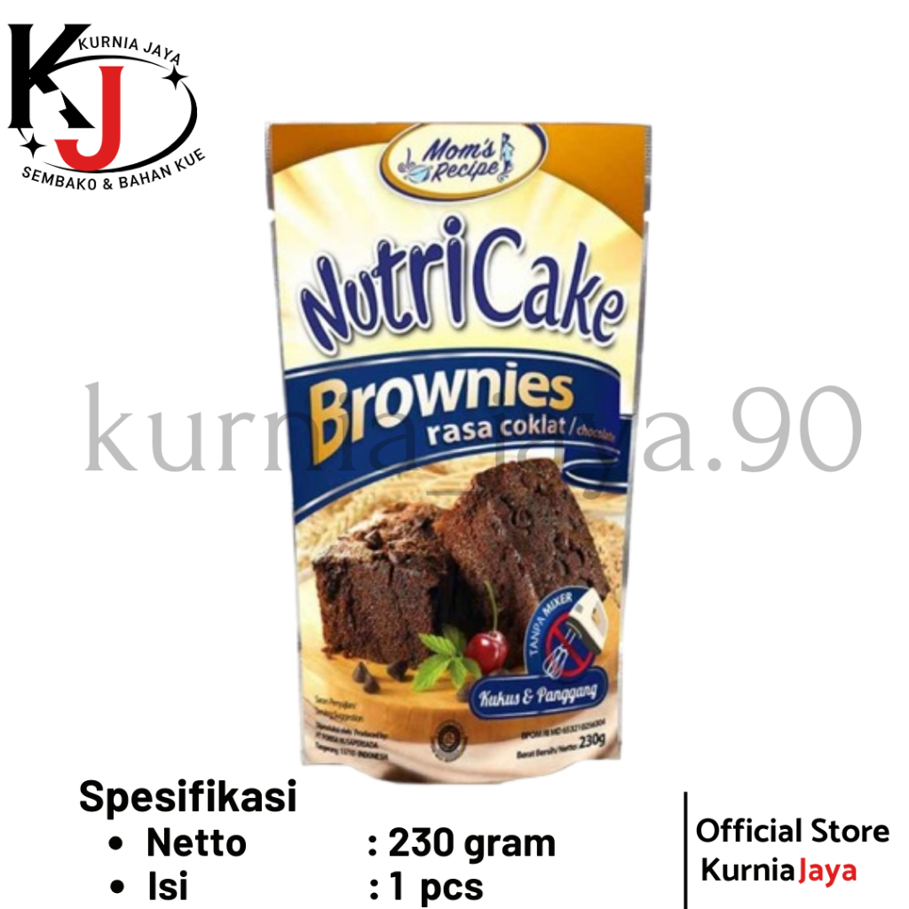 

[ NUTRICAKE ] Brownies Coklat 230gr