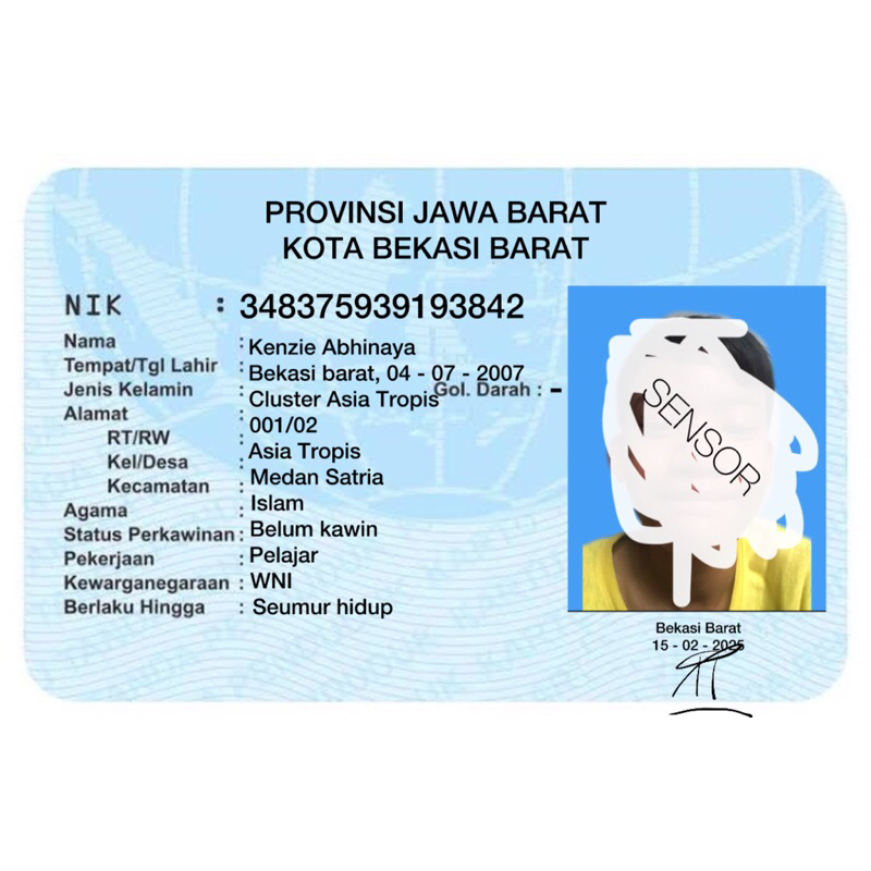 ktp Remake / ktp Fake / ktp palsu / ktp buatan murah