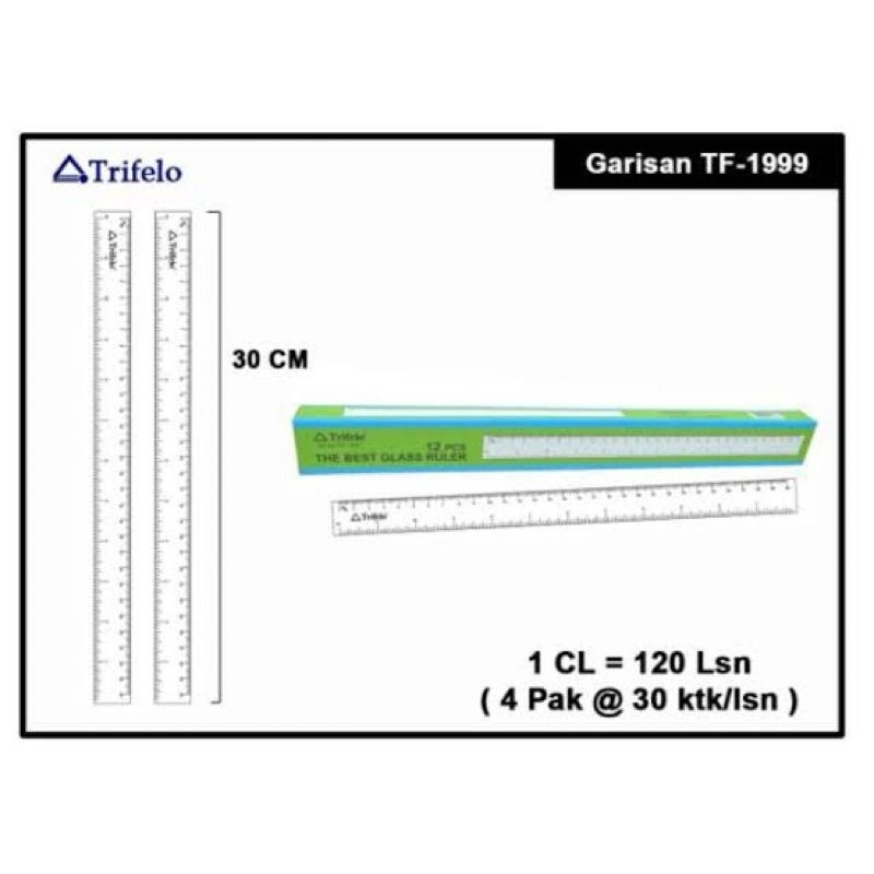

GARISAN/PENGGARIS 30 CM TRIFELO BENING (12 PCS)