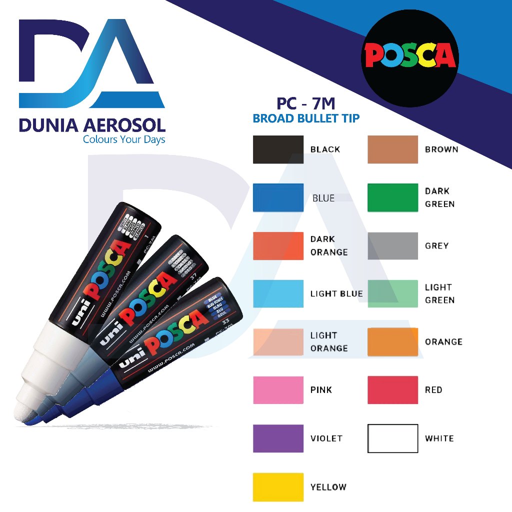 

POSCA Paint Marker PC-7M Large Bullet Polyester Tip