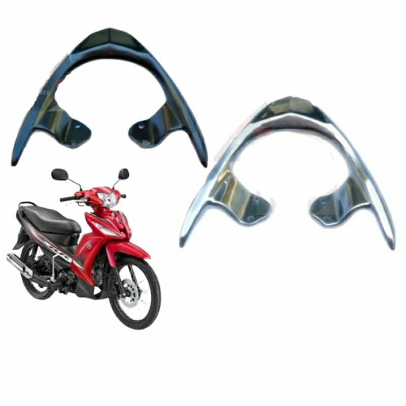 Behel Vega ZR Begel Planger Belakang Yamaha Vega-ZR Alumunium Warna Hitam dan Silver Chrome MSH Vari