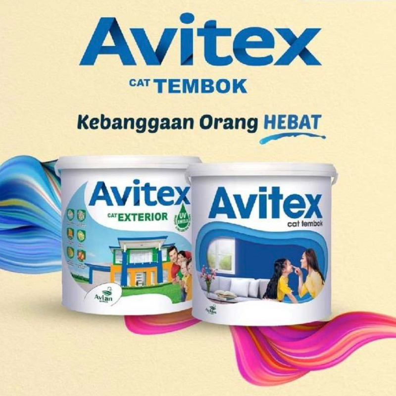 Cat Avian Putih Cat Tembok Interior Cat Avitex 4 Kg 1 Galon