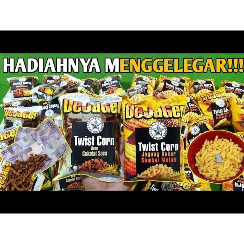 

Ciki Djager berhadiah uang tunai - Ciki berhadiah uang - isi 10 pcs