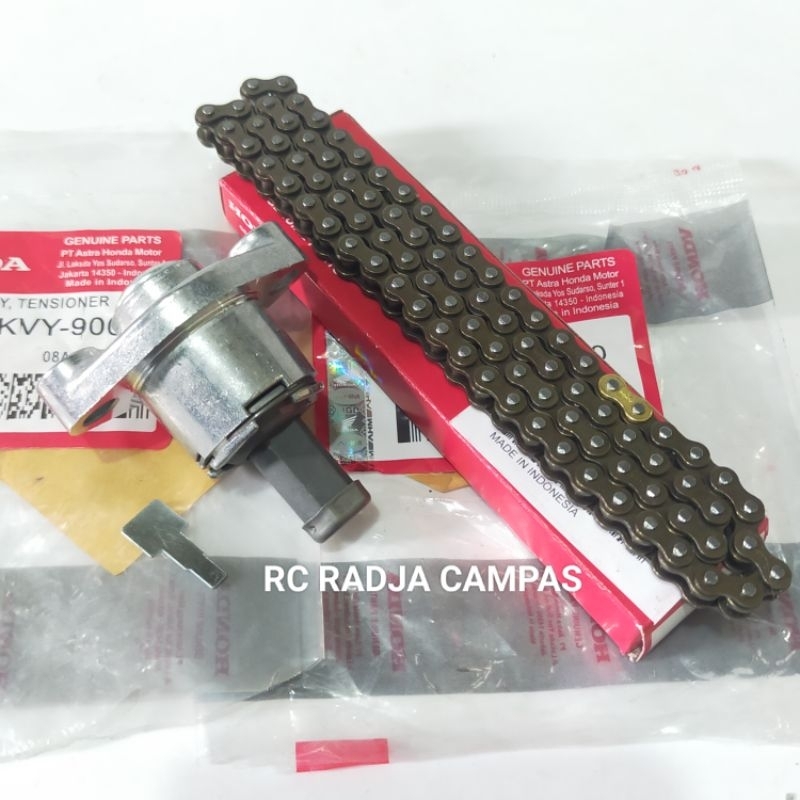 Rante keteng,dan stelan tonjokan keteng Honda Beat 110 karbu ,Vario 110 karbu,Vario 110 techno karbu