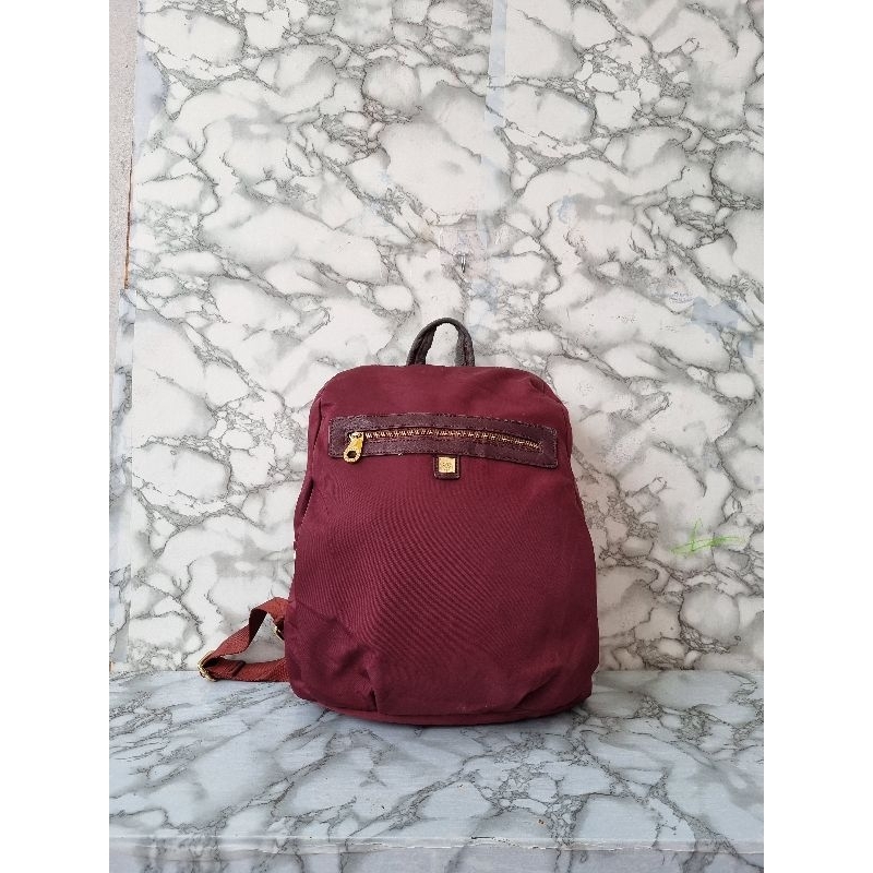 TAS RANSEL WANITA ELEGANCE PARIS NYLON MAROON