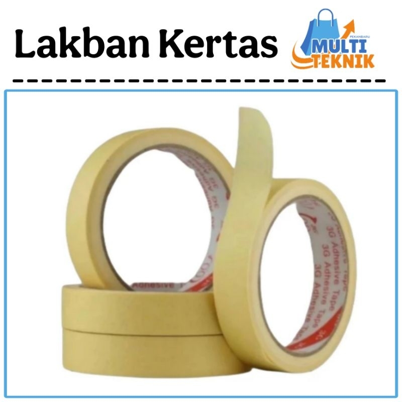 

Isolasi Lakban Kertas 1 Inch Masking Tape 1