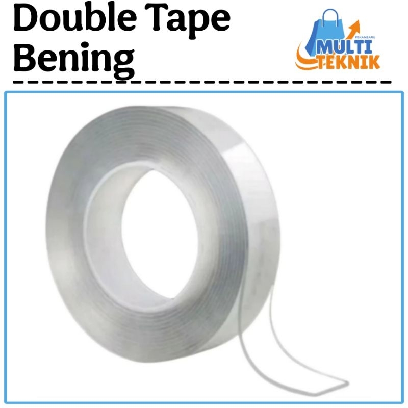 

Double Tape Isolasi Bening Lakban Magic Panjang 1 Meter