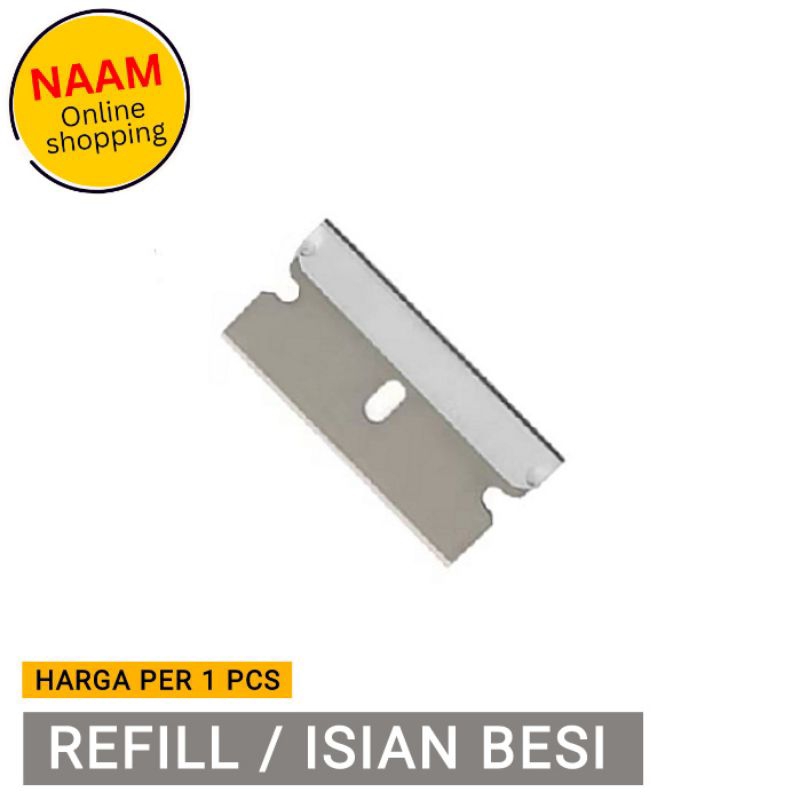 

REFILL ISIAN MINI SCRAPER PORTABEL SERBAGUNA - ISIAN ALAT PENGUPAS PENGEROK STICKER CAT NODA DI KACA KERAMIK DLL - ISI CUTTER KAPE SCRAPER - KATER KAPE PENGEROK