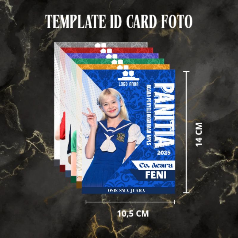 Template Desain ID Card Panitia MPLS (File Digital -Editable)