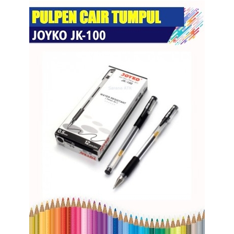 

Pulpen Cair Tumpul/Joyko JK-100/Eceran/Hitam