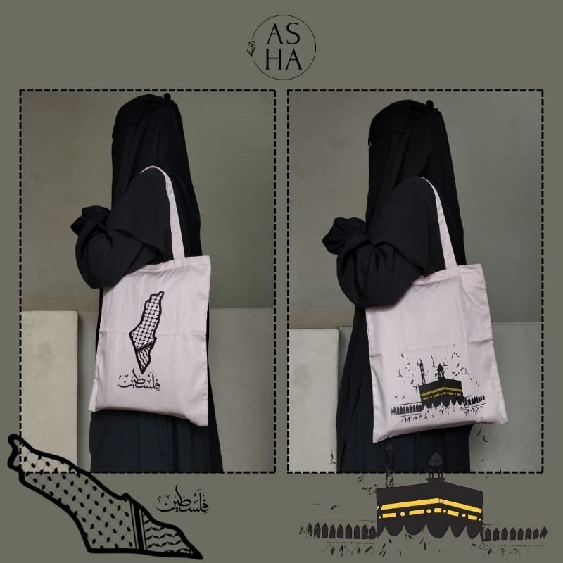 Totebag kanvas Mekkah-Madinah
