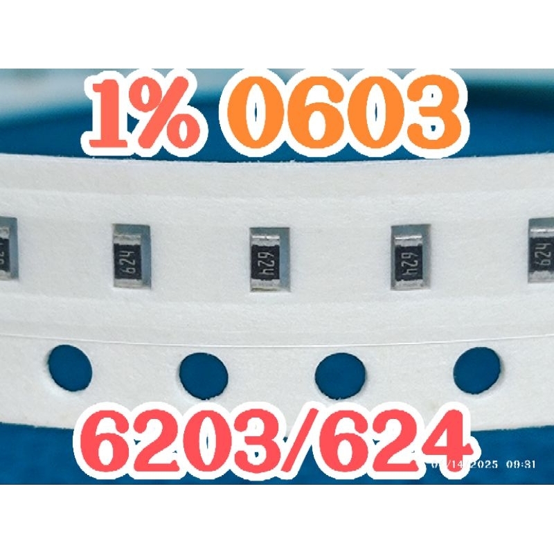 10pcs Chip resistor smd 6203 624 size 0603 1608 620Kohm 620K OHM