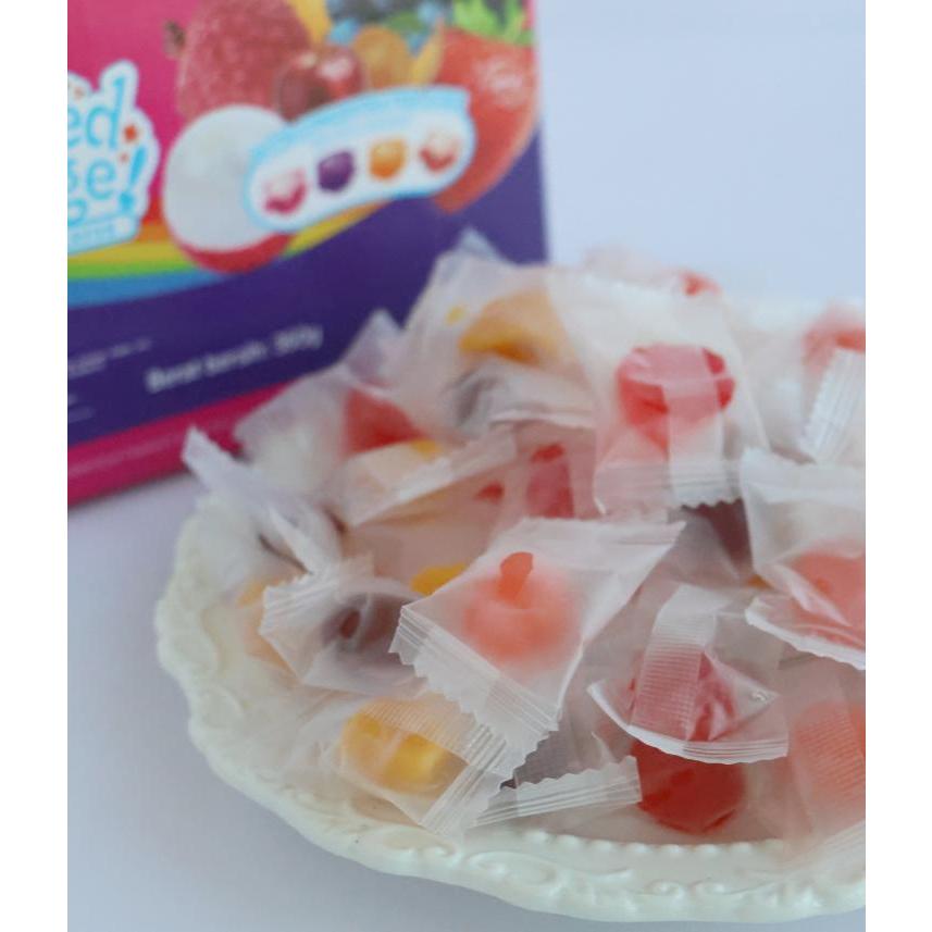 

bGF [Pengiriman cepat] LIANGGUI HALAL PEELED FUDGE 360gr/ LIANG GUI PERMEN LUNAK ANEKA RASA BUAH/