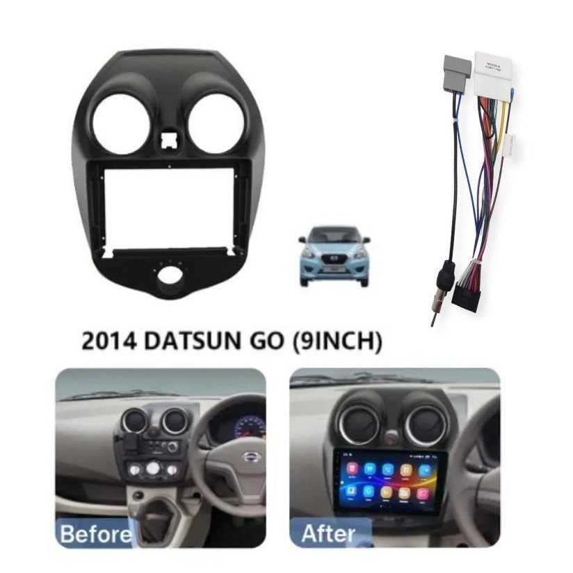 FRAME HEADUNIT ANDROID 7 INCH / 9 INCH / 10 INCH NISSAN DATSUN GO / PANCA GO 2014