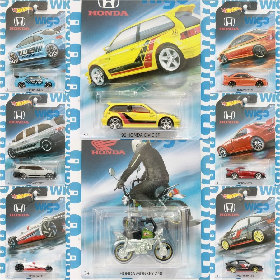 Hot Wheels  Honda series set paket 8 pcs Hotwheels Diecast inc. Civic EF