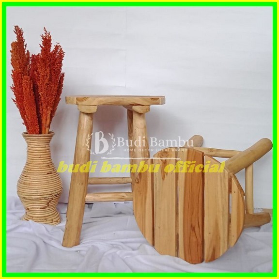 Kursi Jati Bulat Garis Kursi Teras Kokoh dan Kuat/ Kursi unik cantik murah