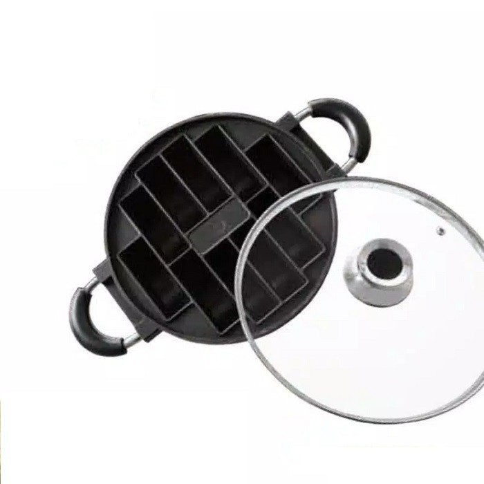 Cetakan Kue Pukis Anti Lengket + Tutup Kaca Q2 Cake Pan Q2-8505 Bebas Ongkir UB1 / Cetakan Kue Pukis