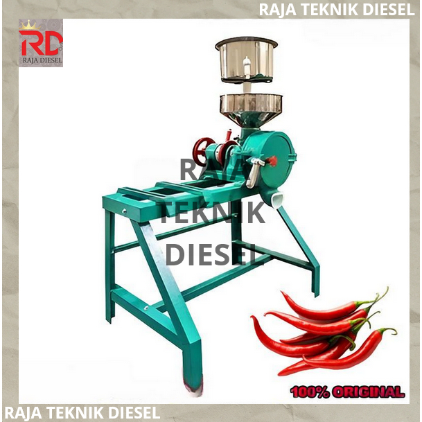 Mesin Gilingan Cabai PMJA 8" Inch + Engine / Dinamo Penggiling Giling Bumbu Original Terbaik