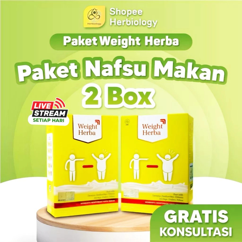 

PAKET HEMAT!!!! [Paket 2 Box] Weight Herba Nutrisi Terbaik dari Susu Kambing untuk Berat Badan Ideal