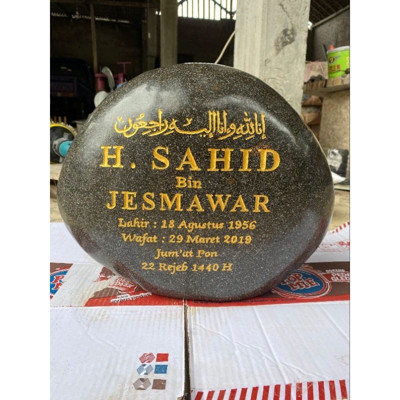 Nisan makam baby | Nisan makam batu alam