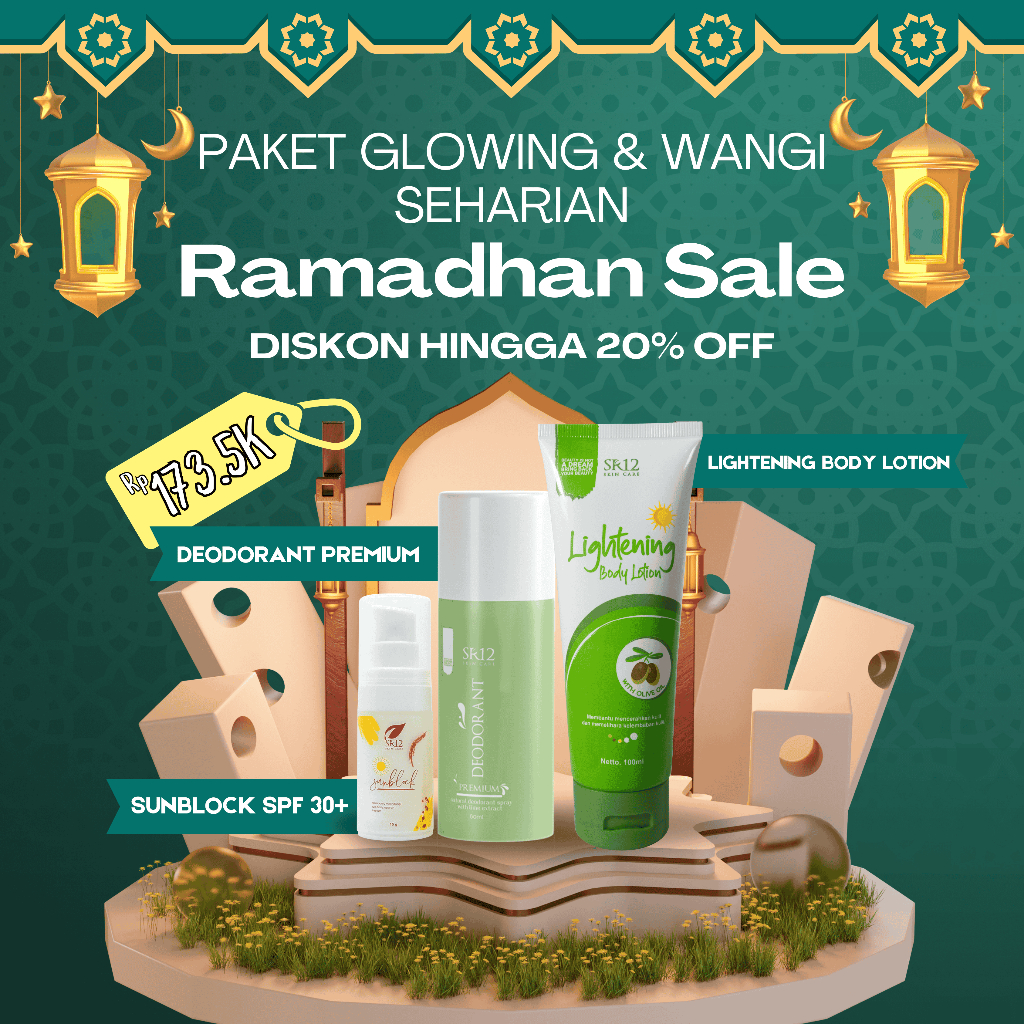 

PAKET GLOWING SEHARIAN RAMADHAN - SUNBLOCK + DEO PREMIUM + LIGHTENING BODY LOTION