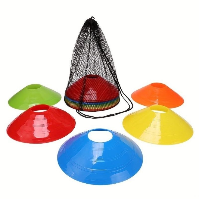 Kun Marker Cone Mangkuk Alat Training Sepak Bola Futsal Olahraga Pelatih Pria Wanita