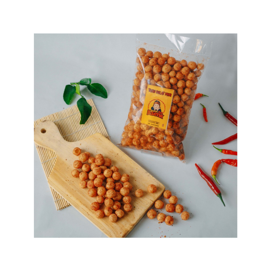 

250 gr TAHU BULAT MINI KRIUK ORIGINAL / PEDAS / BALADO / ASAM PEDAS / RENDANG by Snack Koh Asenk