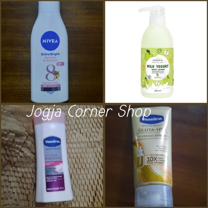 JCS Hand & Body Lotion Nivea Watsons Vaseline Gluta Hya Gluta Vitamin Vaseline UV Bright