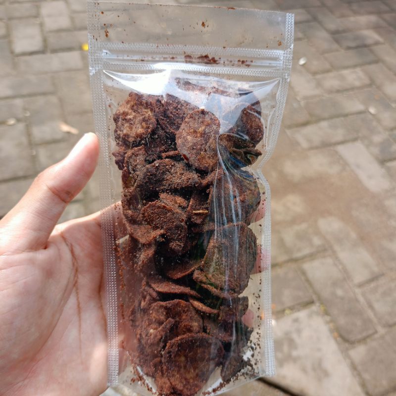 

keripik piscok lampung, irisan bulat