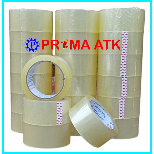

(6 PCS / 6 ROLL / 1 SLOT) Lakban Plastik OPP Tape 45 mm x 90 Yard Yatta Bening / Perekat Solatip Yatta Lebar 45 mm Panjang 82 Meter