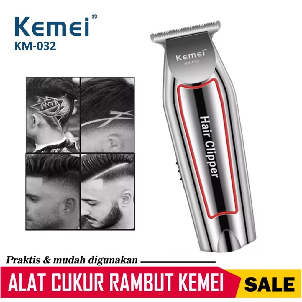Hair Clipper Kemei Detailer KM-032 Mesin Cukur Rambut Kumis Jenggot Cordless KEMEI KM 032