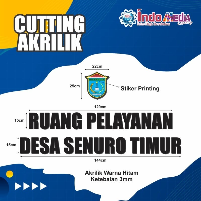 HURUF AKRILIK HITAM | ANGKA AKRILIK PUTIH | HURUF ABJAD AKRILIK PUTIH | HURUF ALFABET AKRILIK PUTIH 