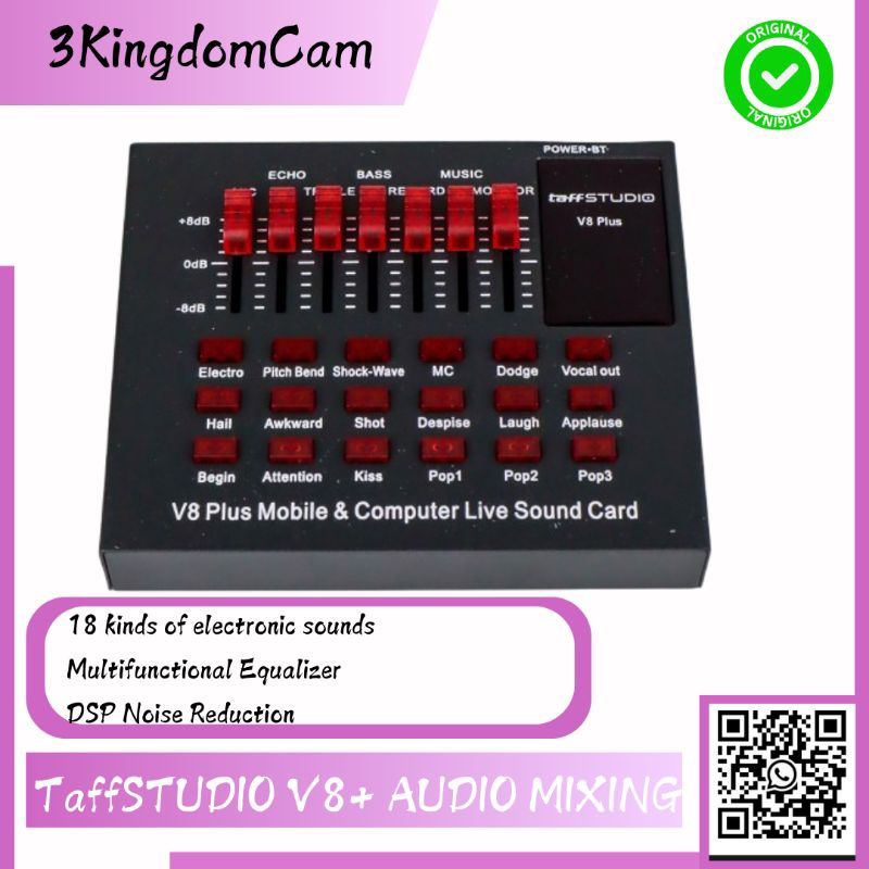 Sound Card TaffSTUDIO - V8+ AUDIO MIXING