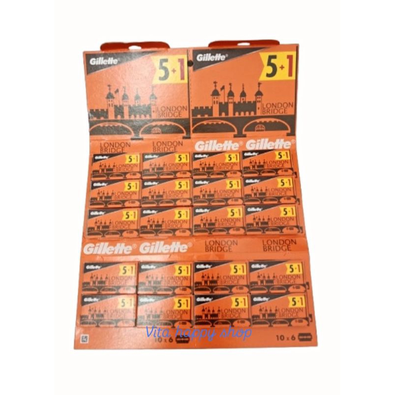 Gillette LONDON BRIDGE/silet Gillette LONDON BRIDGE/silet cukur/pisau isi ulang.