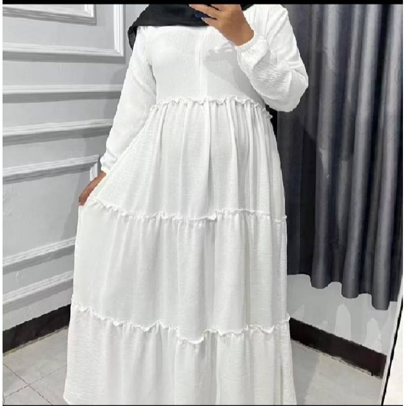 Gamis Susun Serut Luar/ Gamis Wanita Terbaru /Gamis Muslimah Terbaru